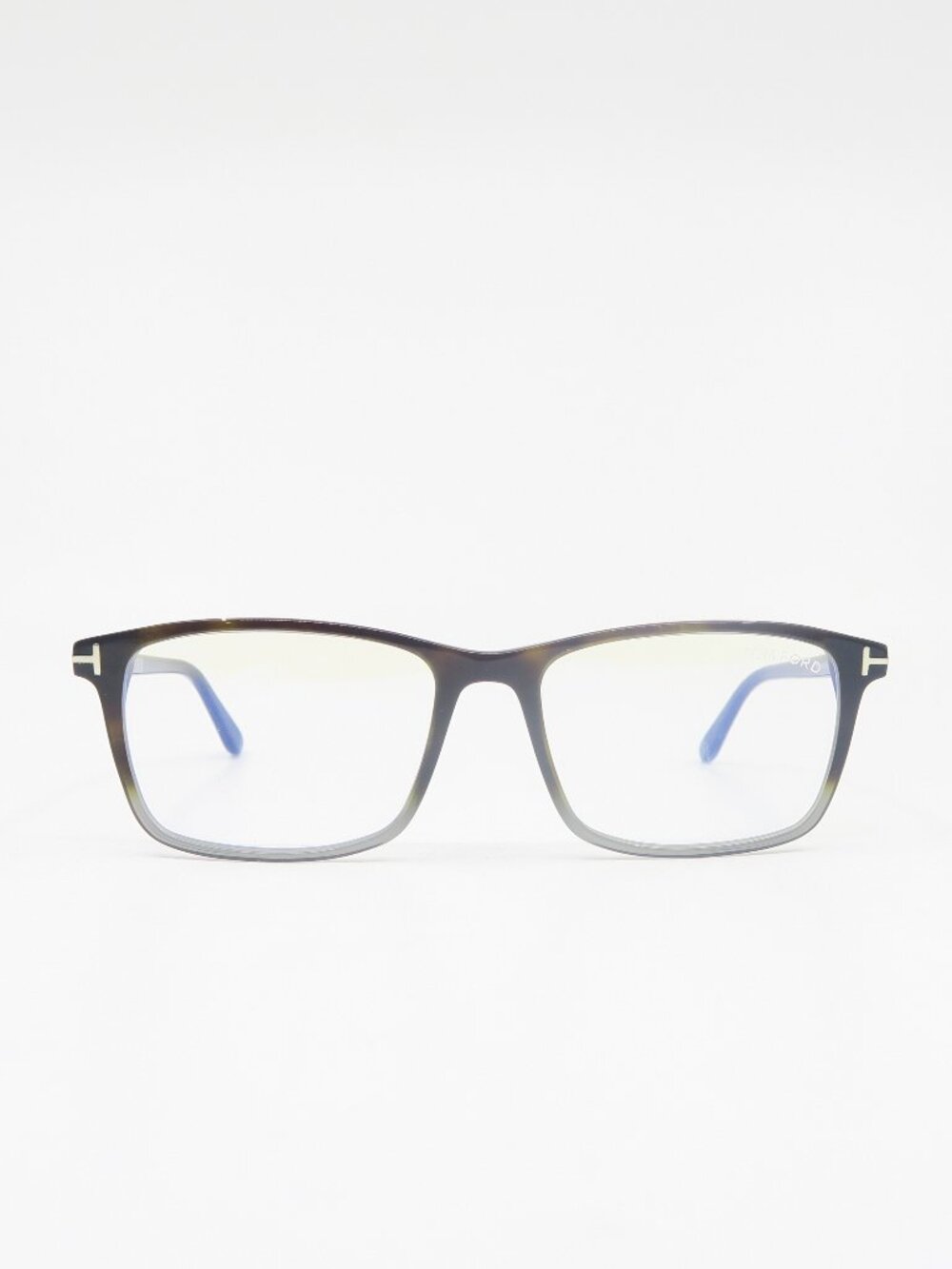 Tom Ford TF5584-B 056 54mm Brown Faded Rectangular, New Men's Eyeglasses Frames.
